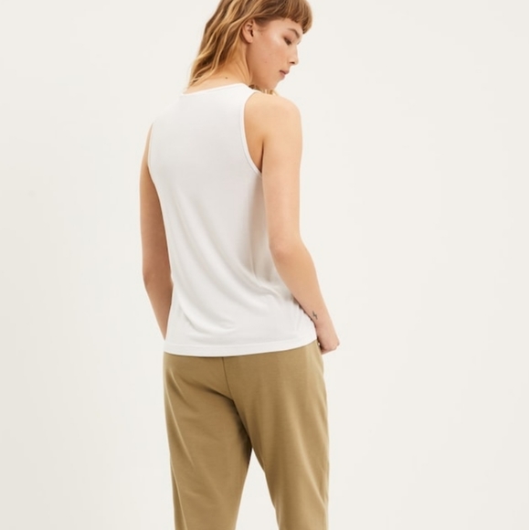 The Supersoft Fluid Tank Top in Bright White - Picture 2 of 8